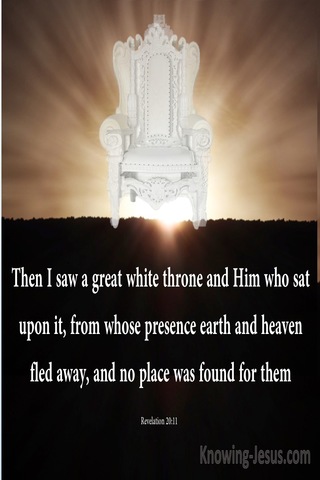 Revelation 20:11 Then I Saw A  Great White Throne (brown)